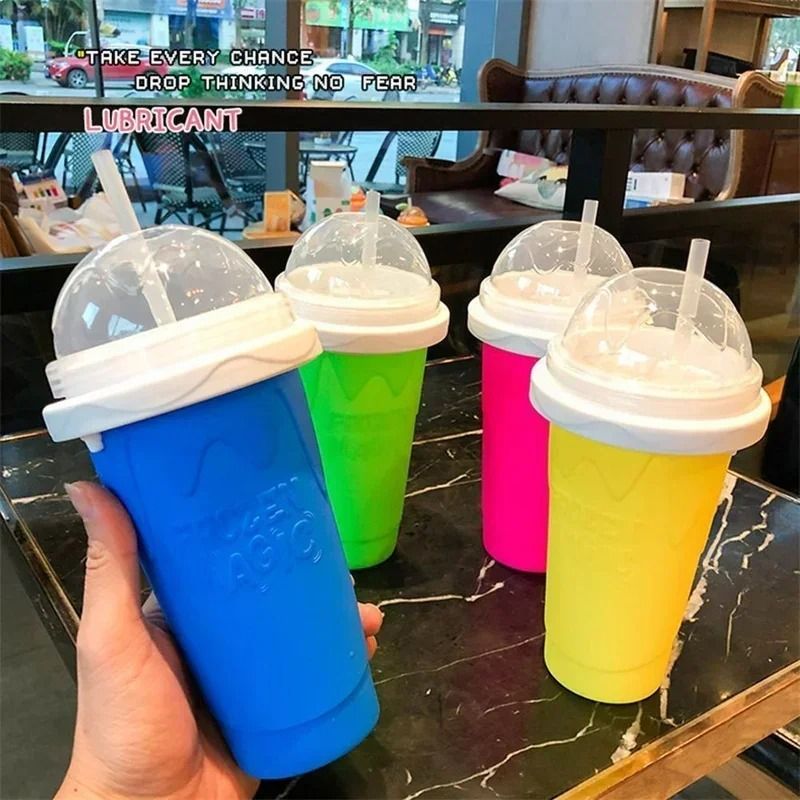 300ML Instant QuickFrozen Slushy Maker DIY Summer Squeeze Smoothie Cup 2