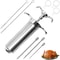 Stainless Steel Meat Injector Kit HighPrecision BBQ Marinade Syringe 0