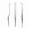 3Piece Professional Chef Tweezers Set Precision Stainless Steel Plating Tongs 4