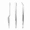 3Piece Professional Chef Tweezers Set Precision Stainless Steel Plating Tongs 4
