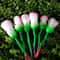 6Piece Rose Flower Professional Makeup Brush Set Enchanted Garden Cosmetic Collection 2