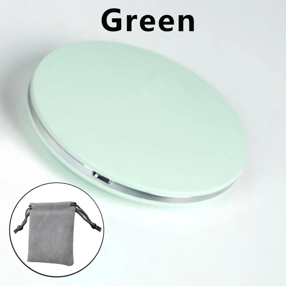 Rechargeable LED Pocket Makeup Mirror DualSided With 5x Magnification 9