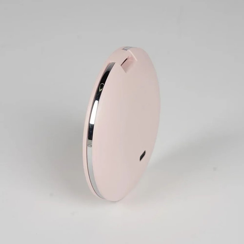 Rechargeable LED Pocket Makeup Mirror DualSided With 5x Magnification 4