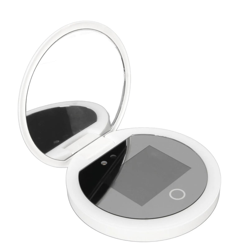 UV Mirror Sunscreen Testing Camera 35inch Pocket LED Mirror With 2X Magnification 5