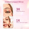Portable 8LED Compact Makeup Mirror 1X3X Dual Magnification Travel Tool 3
