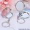 Keychain Portable Folding Mirror Compact Pocket Cosmetic Mirror With Key Ring 1