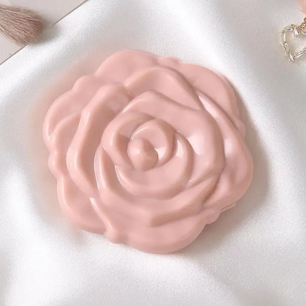 Retro Rose Compact Mirror Portable DoubleSided Floral Pocket Mirror 10