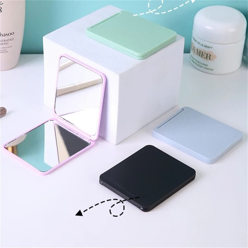 HighDefinition Folding Makeup Mirror Slim Portable Rectangle Vanity Tool 3