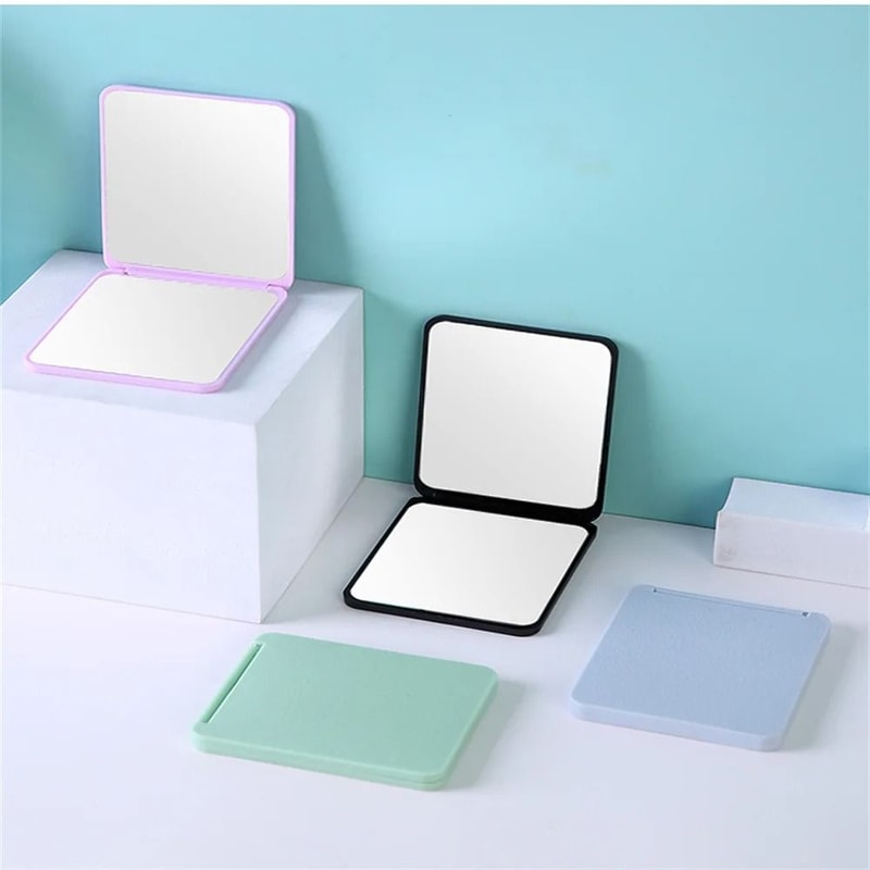 HighDefinition Folding Makeup Mirror Slim Portable Rectangle Vanity Tool 4