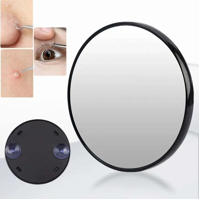 Magnifying Suction Mirror HighDefinition Detail Mirror For Bathroom Travel 0