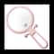 10X Handheld Precision Magnifier DoubleSided Folding Makeup Mirror With Adjustable Handle 0