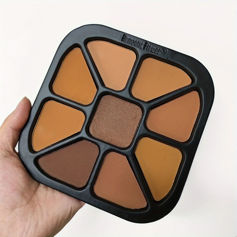 9Color Professional Finishing Powder Palette Waterproof Matte Highlight Fixing Collection 1