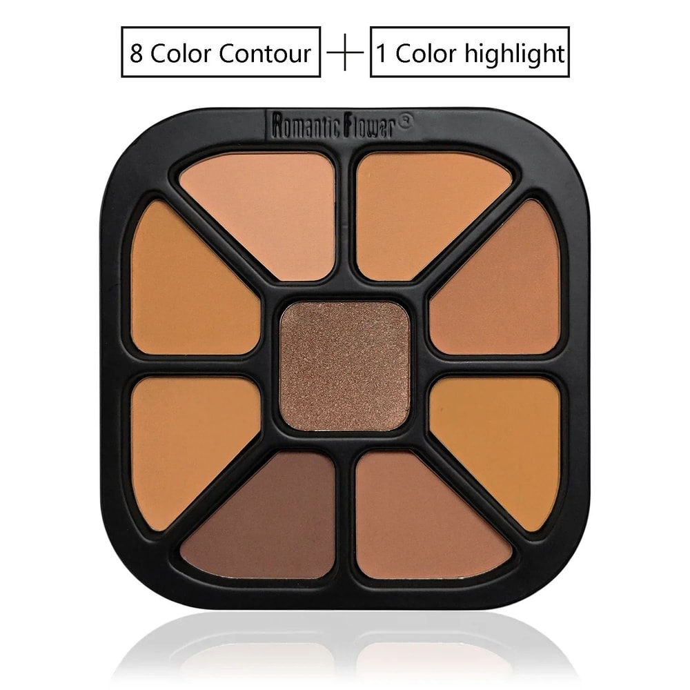 9Color Professional Finishing Powder Palette Waterproof Matte Highlight Fixing Collection 3