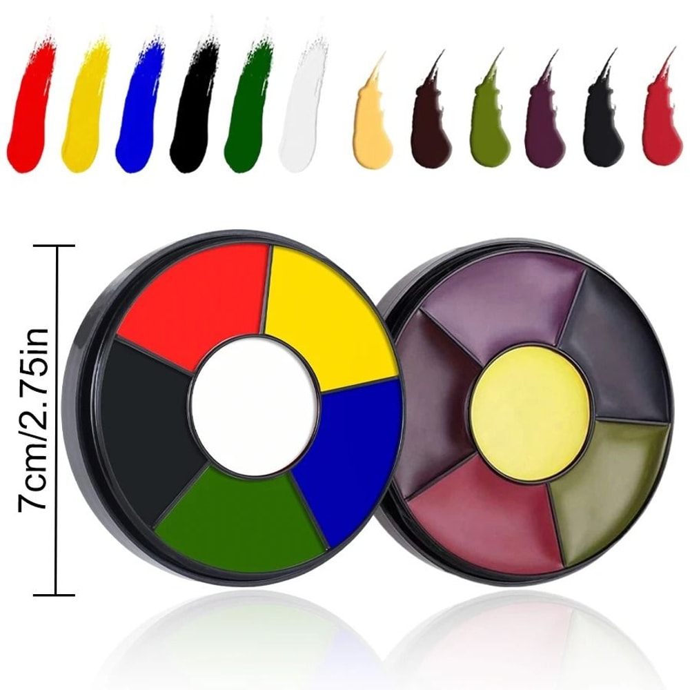 6Color Blood Stasis SFX Palette Professional Bruising Trauma Oil Paint 4