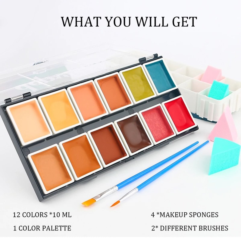 AlcoholActivated SFX Palette 12Color Waterproof Artist Collection 0