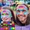 42Color Ultimate UV Neon Face Paint Set Fluorescent Glitter Art Makeup Palette 3