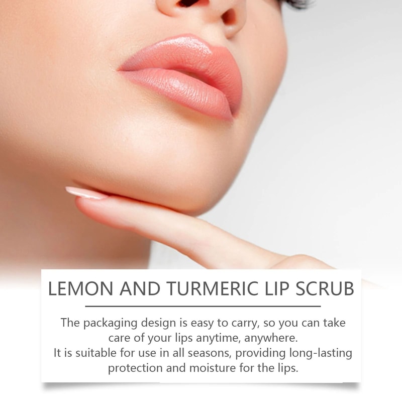 Turmeric Lip Brightening Scrub Natural Exfoliating MelaninReducing Lip Care 2