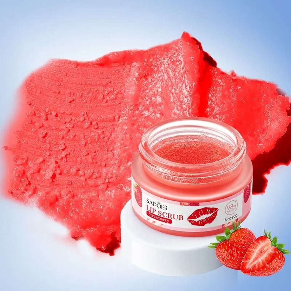 Fruit Series Strawberry Lip Scrub Revitalizing Dead Skin Removal Brightening Therapy 2