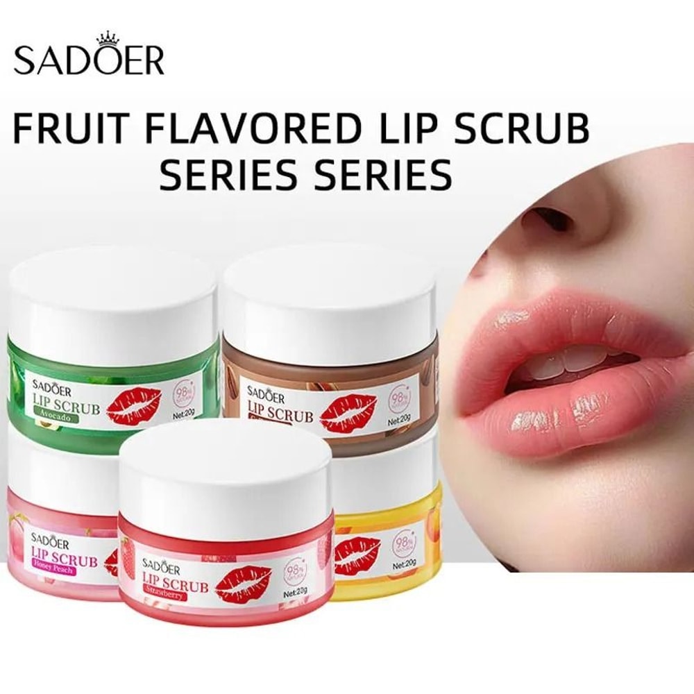 Fruit Series Strawberry Lip Scrub Revitalizing Dead Skin Removal Brightening Therapy 3