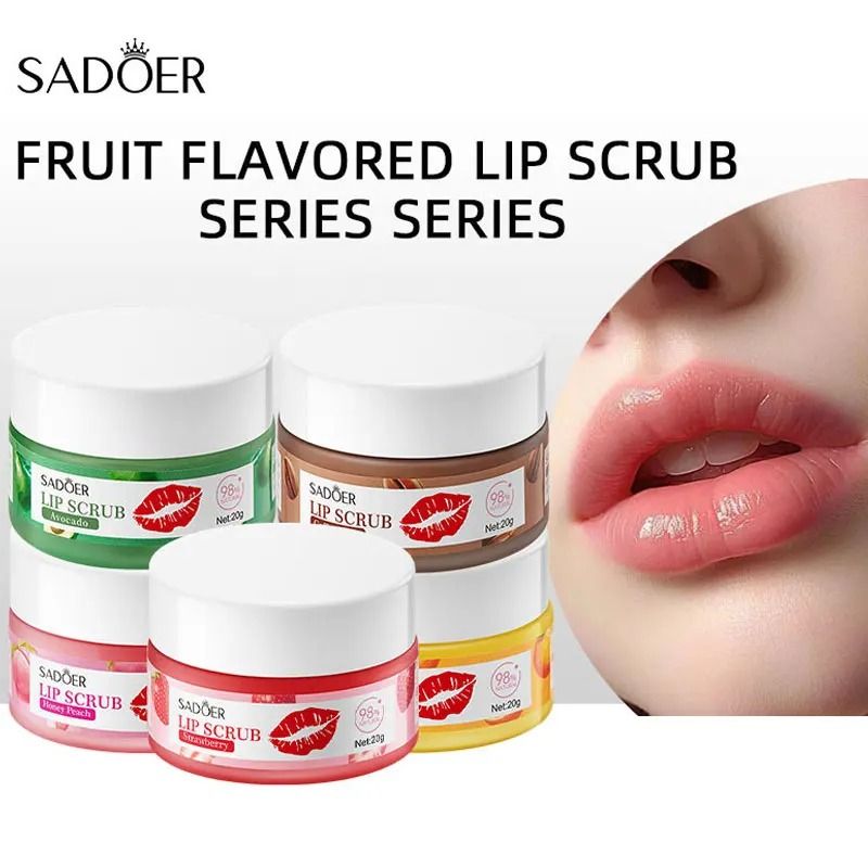 Fruit Series Strawberry Lip Scrub Revitalizing Dead Skin Removal Brightening Therapy 3
