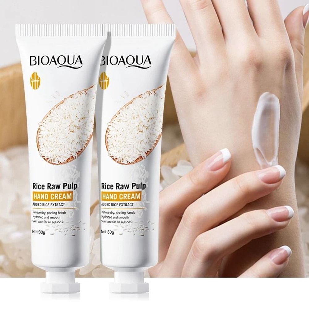 Rice Essence Rejuvenating Hand Cream 30g Volumizing Brightening Therapy 4