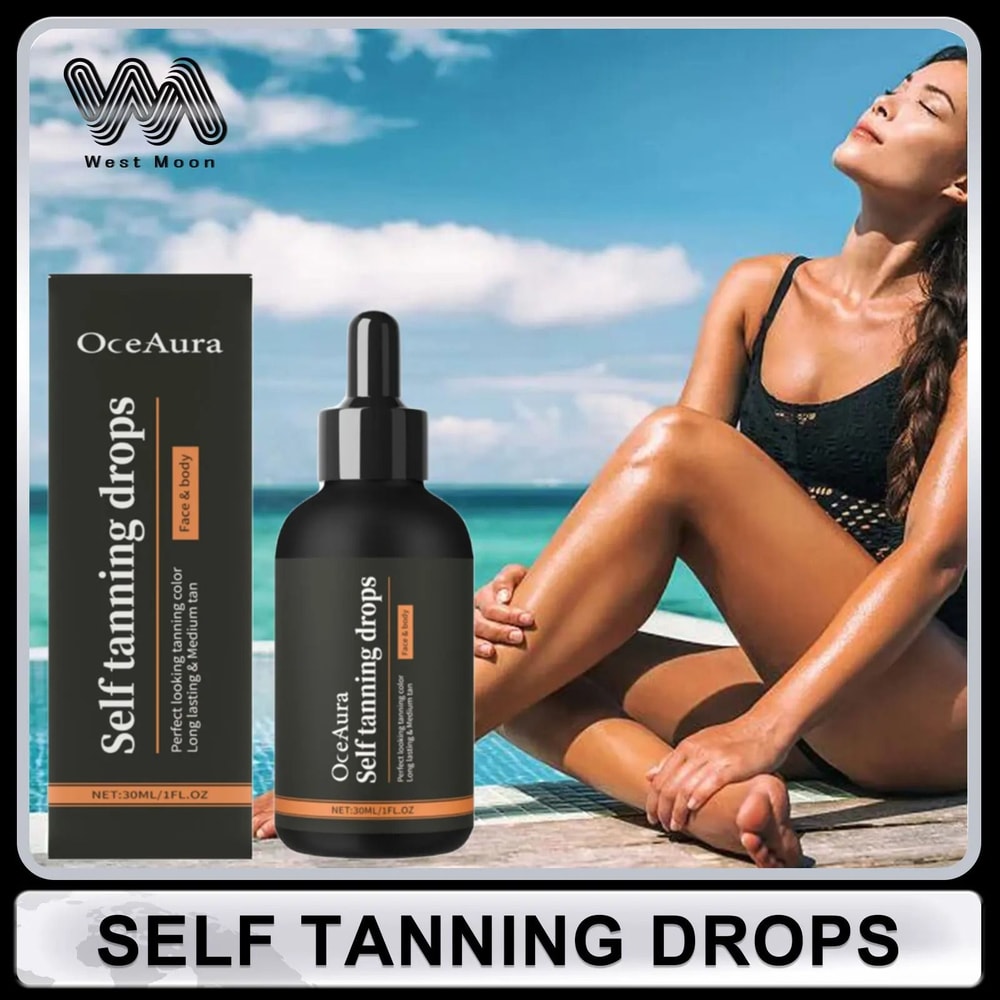 SelfTanning Drops Antioxidant Infused Face Body Bronzer 0