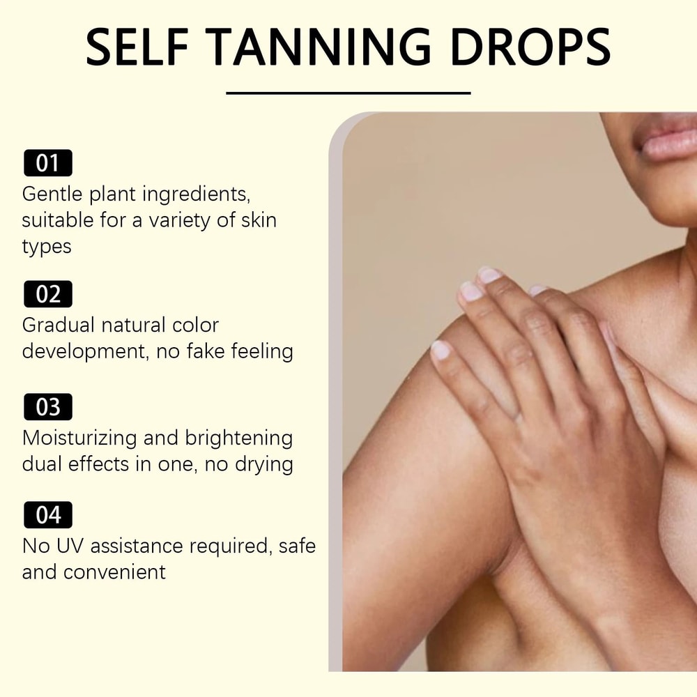 SelfTanning Drops Antioxidant Infused Face Body Bronzer 4