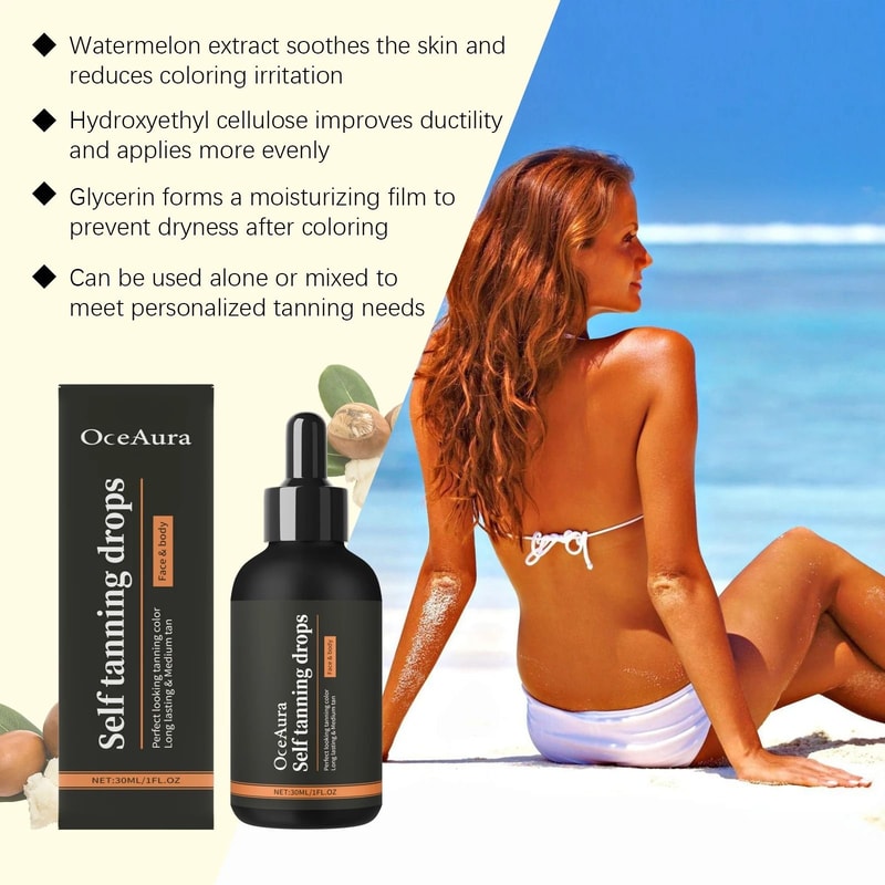 SelfTanning Drops Antioxidant Infused Face Body Bronzer 5