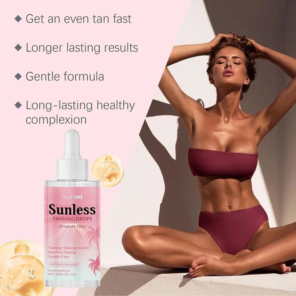 SunKissed Glow Tanning Serum Customizable Face Body Bronzer 1