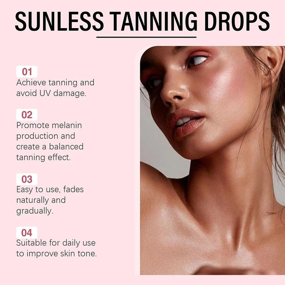 SunKissed Glow Tanning Serum Customizable Face Body Bronzer 2