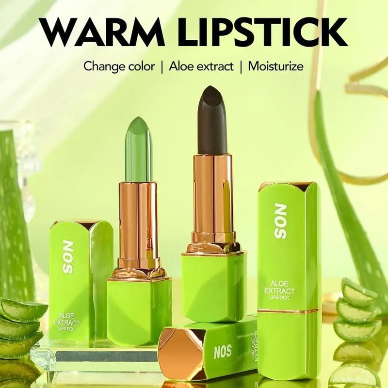 Aloe Vera Soothing TemperatureColorChanging Lipstick 2