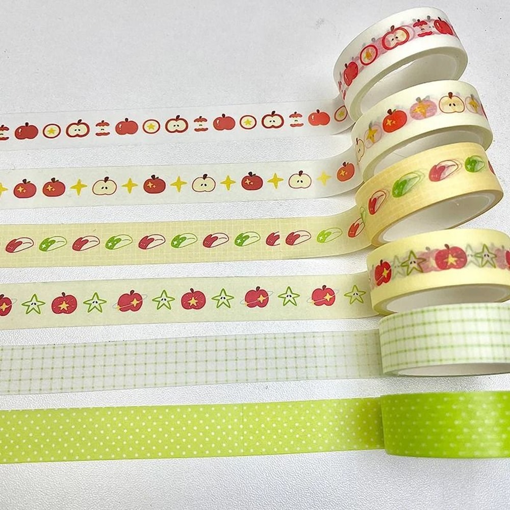 Fruit Paradise Cute Cartoon Washi Tape Set 6