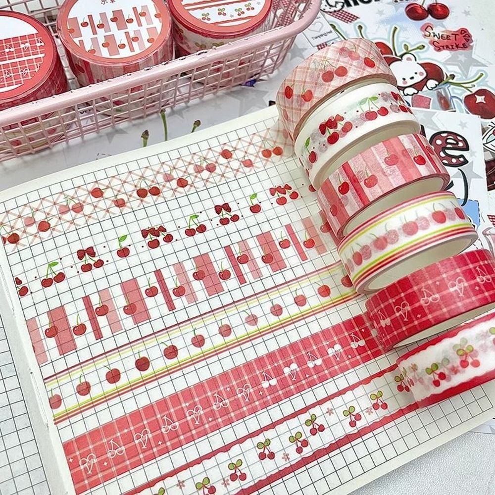 Fruit Paradise Cute Cartoon Washi Tape Set 8