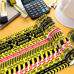 construction zone caution washi tape set