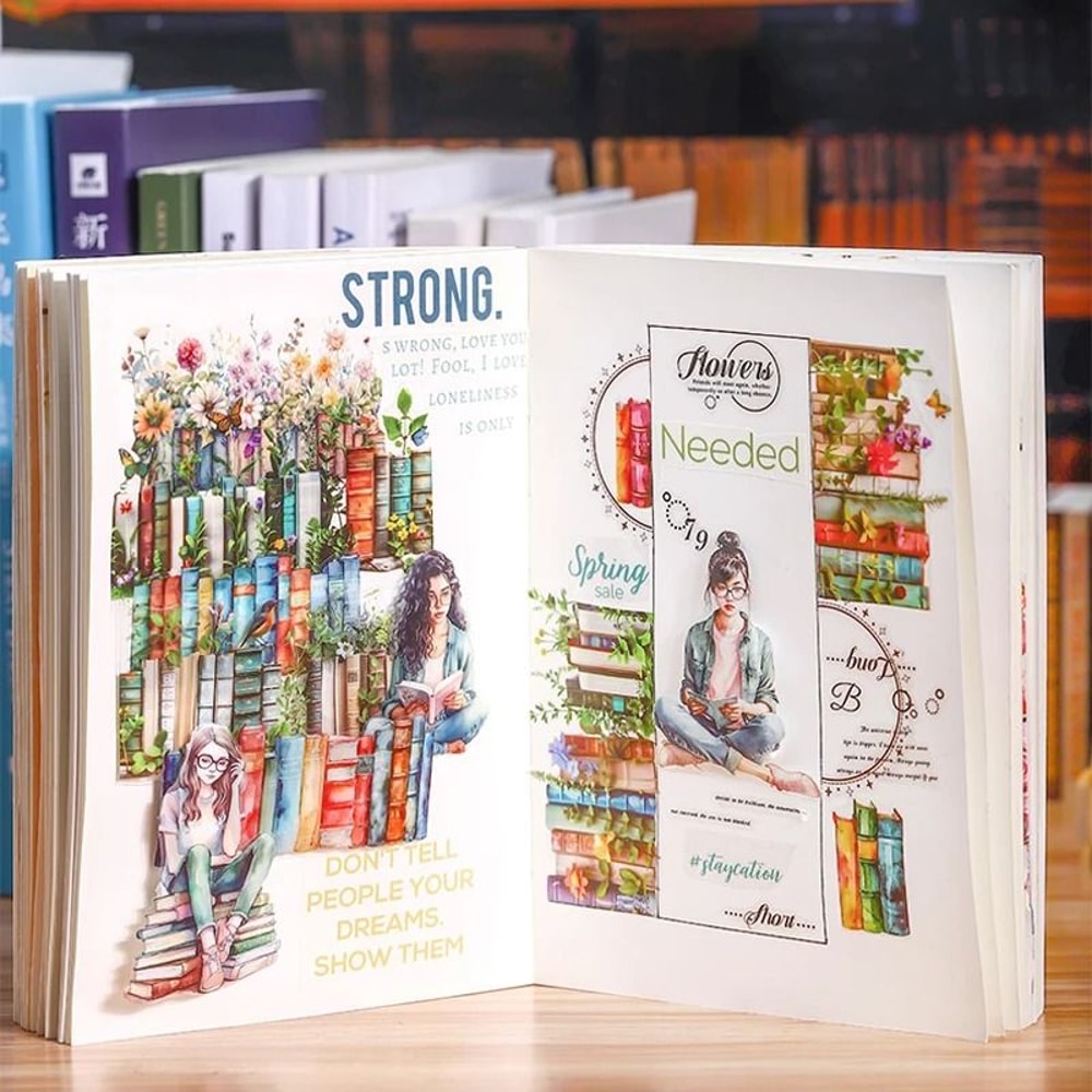 Scenic Serenity Book Sea Decorative PET Tape 5