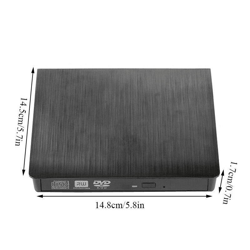 Portable USB 30 CD DVD RW Drive Writer HighSpeed External Disc Burner Player 0