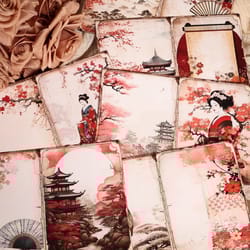 oriental cherry blossom diy scrapbook kit