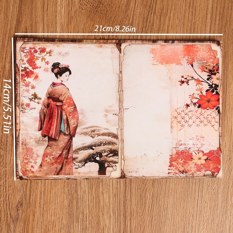 Oriental Cherry Blossom DIY Scrapbook Kit 1