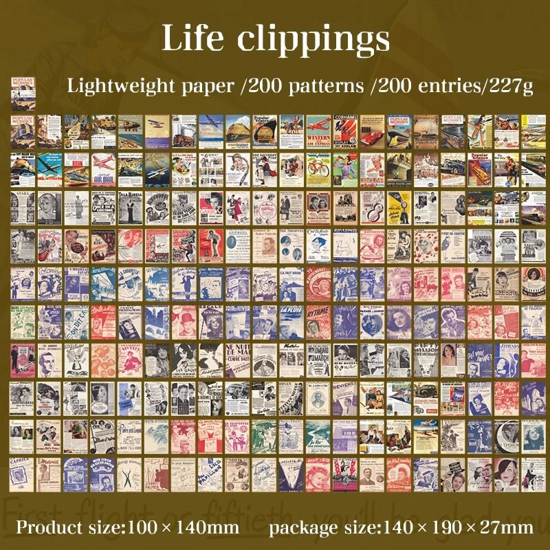 Vintage Magazine Newspaper Ephemera Pack 9