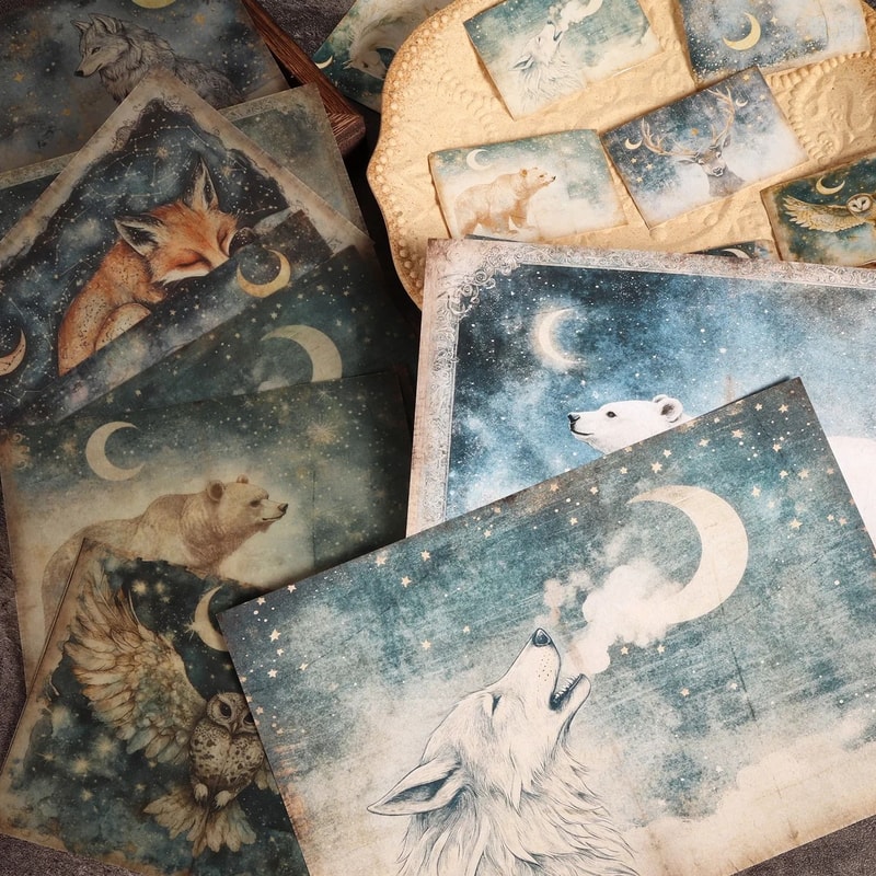 Celestial Astrology Animal DIY Scrapbook Kit 4