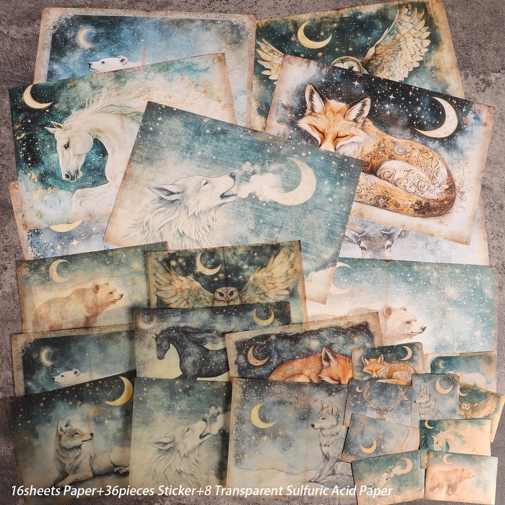 Celestial Astrology Animal DIY Scrapbook Kit 6