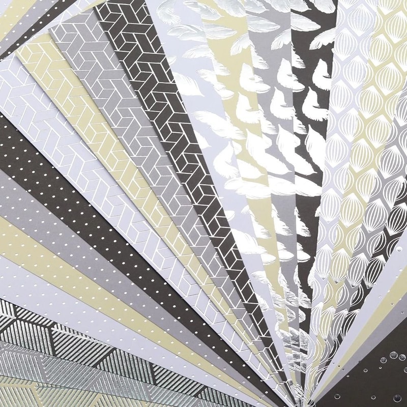 Shimmer Shine Premium Foil Scrapbooking Paper Pack 3