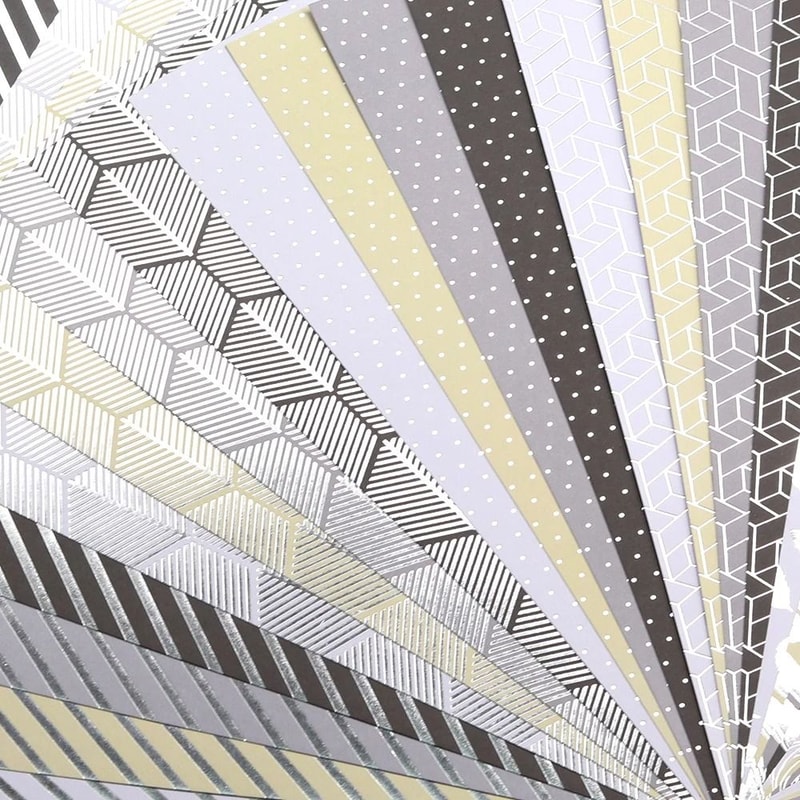 Shimmer Shine Premium Foil Scrapbooking Paper Pack 4