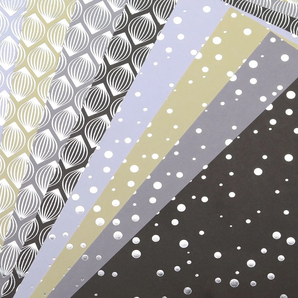 Shimmer Shine Premium Foil Scrapbooking Paper Pack 5
