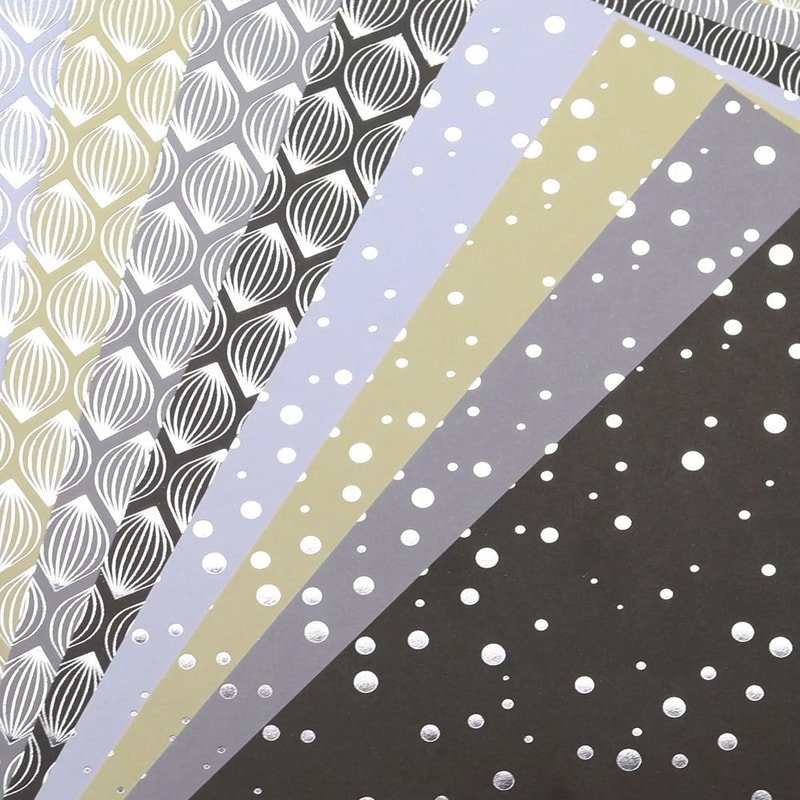 Shimmer Shine Premium Foil Scrapbooking Paper Pack 5