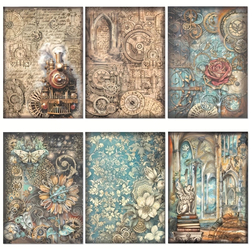 Rebellious Punk Style Scrapbook Paper Collection 2