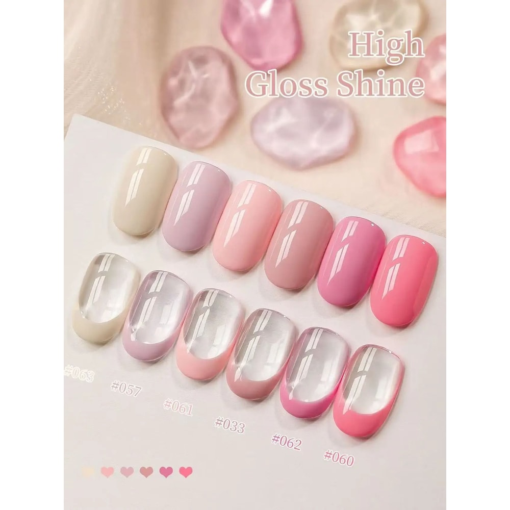 LongLasting Pink Gel Nail Polish 2