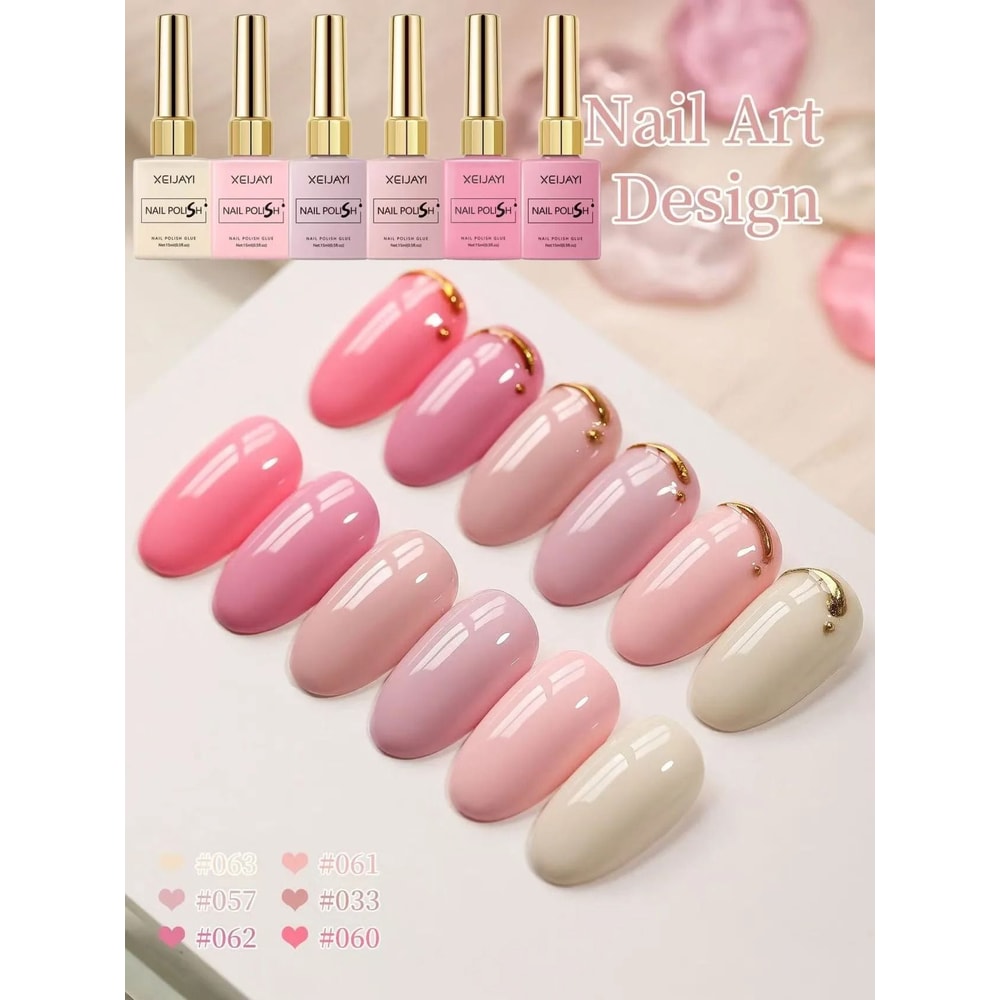 LongLasting Pink Gel Nail Polish 3