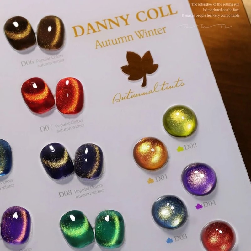 Autumn Winter Cats Eye Gel Nail Polish Set 3