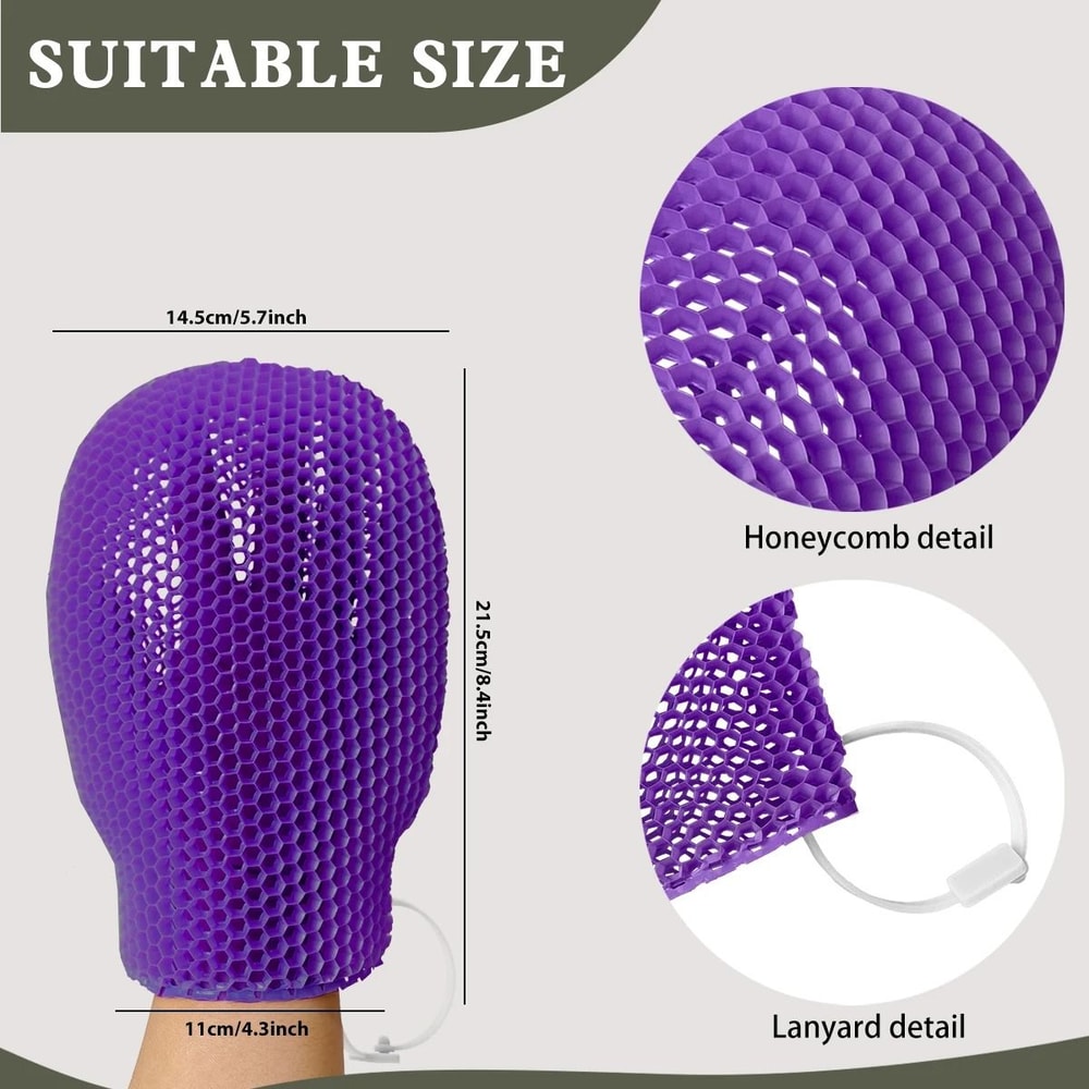 Honeycomb TPU Gentle Scrubbing Gloves 10